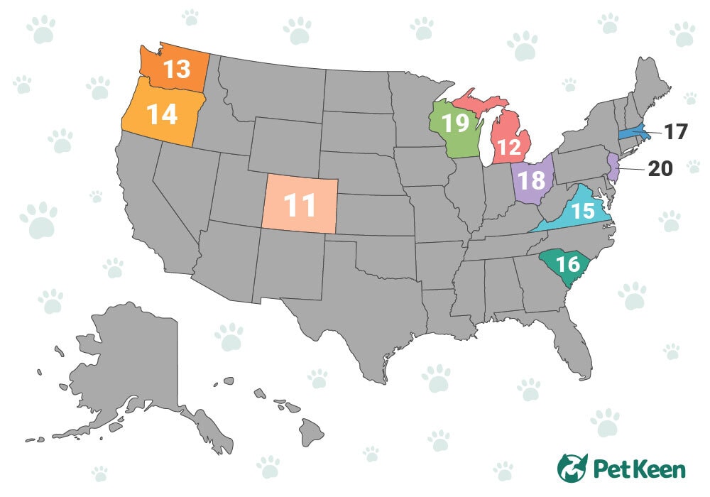 states ranked 11-20
