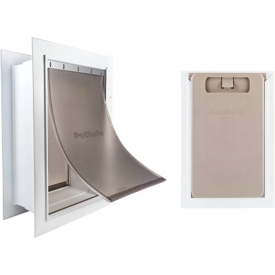 PetSafe Wall Entry Dual Flap Pet Door With Closing Panel