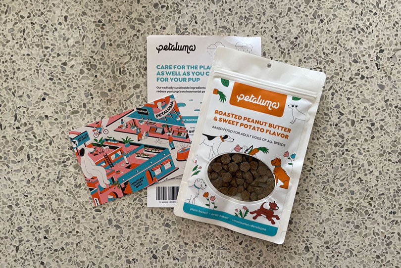 Petaluma’s Roasted Peanut Butter & Sweet Potato Flavor on counter top