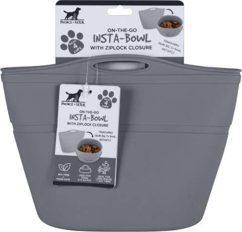 Pounce + Fetch Heavy Duty Silicone Travel Bag Bowl