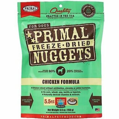 Primal Chicken Formula Nuggets Grain-Free Raw Freeze-Dried Dog Food
