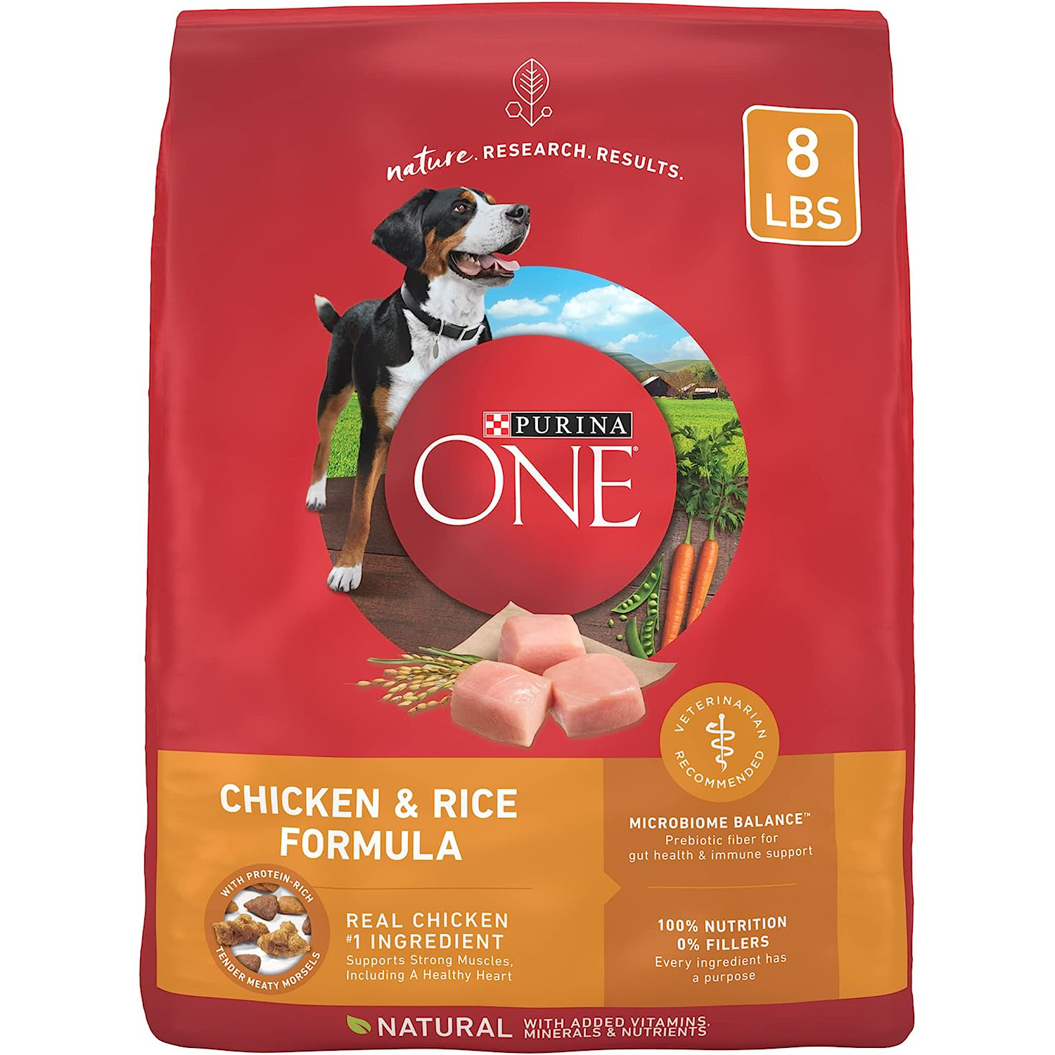 Purina ONE Natural Dry Dog Food, SmartBlend Chicken & Rice Formula