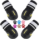 QUMY Dog Boots Paw Protectors for Large Dogs 