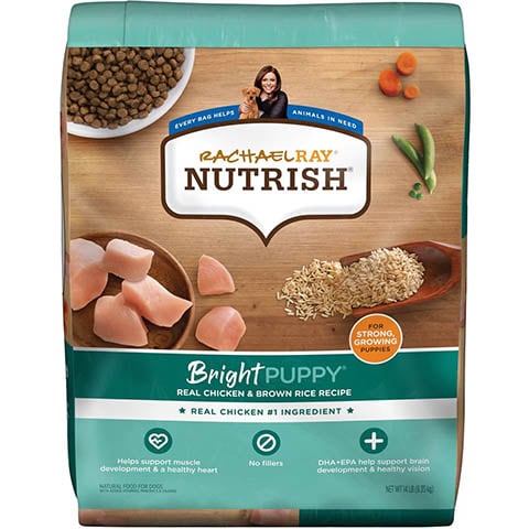 Rachael Ray Nutrish Bright Puppy Natural Real Chicken & Brown Rice Recipe Dry Dog Food