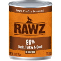 RAWZ 96% Duck, Turkey and Quail Can