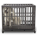 SMONTER Heavy Duty Strong Metal I-Shape Dog Crate