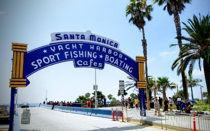 Santa Monica yacht harbor
