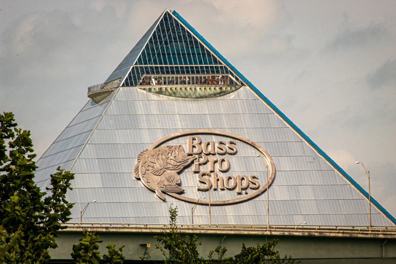The Bass Pro Pyramid in downtown Memphis