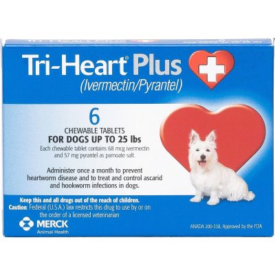 Tri-Heart Plus Chewable Tablet for Dogs, up to 25 lbs