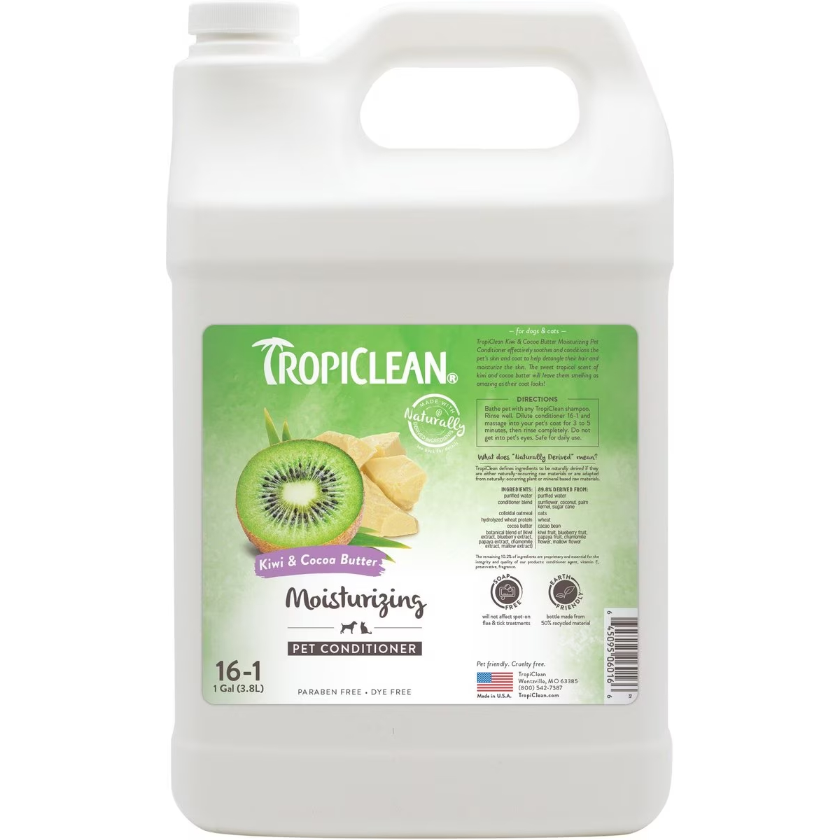 TropiClean Kiwi & Cocoa Butter Dog & Cat Conditioner