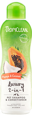 TropiClean Luxury 2-in-1 Pet Shampoo And Conditioner