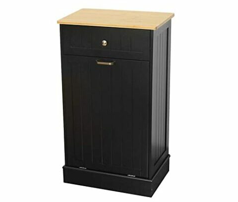 UEV Wooden Tilt-Out Trash Cabinet