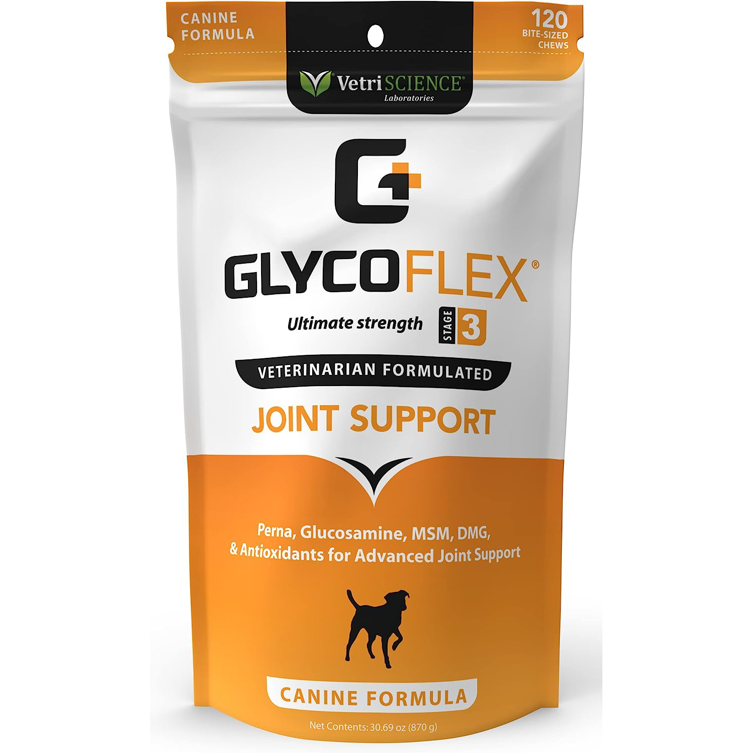 VETRISCIENCE Glycoflex 3 Clinically Proven Hip And Joint Supplement With Glucosamine For Dogs