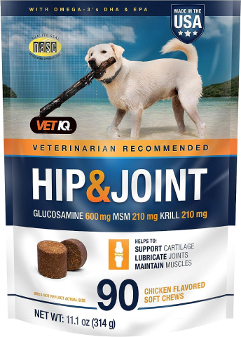 VetIQ Hip & Joint Supplement for Dogs, Anti Inflammatory Joint Support