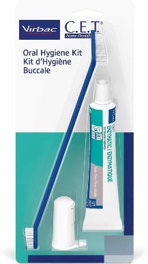 Virbac C.E.T. Enzymatic Oral Hygiene Poultry Flavor Dog Dental Kit
