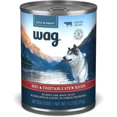 Wag Wet Canned Dog Food (Beef & Vegetable Stew)