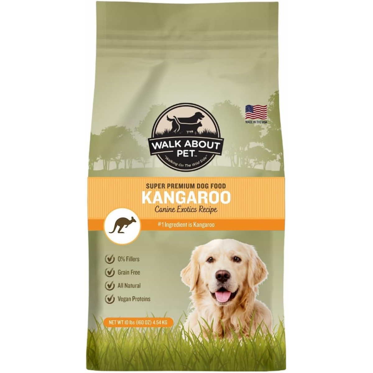 Walk About Canine Exotics All-Natural Kangaroo Recipe Dry Kibble