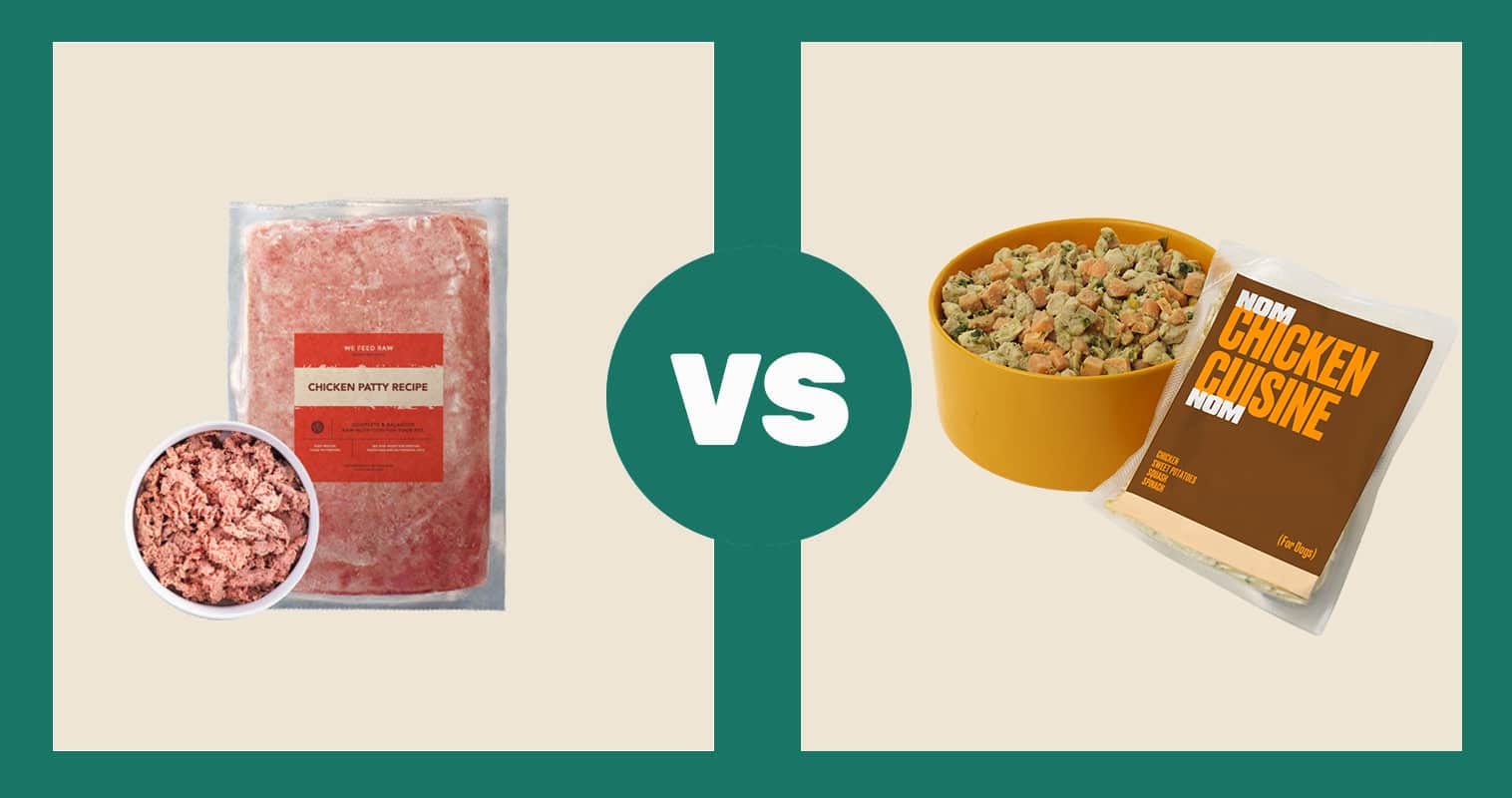 We-Feed-Raw-Chicken-Patty-vs.-Nom-Nom-Chicken-Cuisine