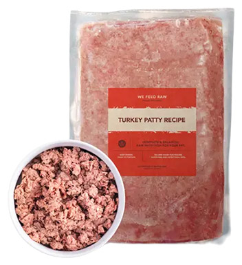 We Feed Raw Turkey Patty