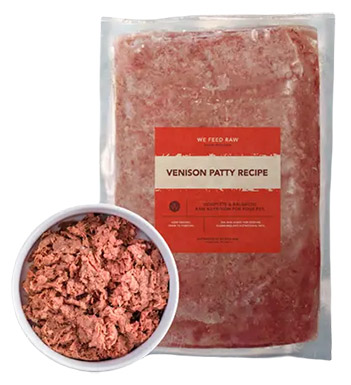 We Feed Raw Venison Patty