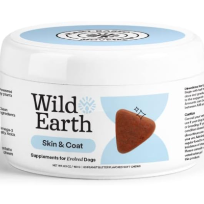 Wild Earth Skin & Coat Dog Supplement