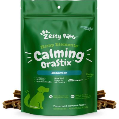 Zesty Paws Hemp Elements Calming OraStix