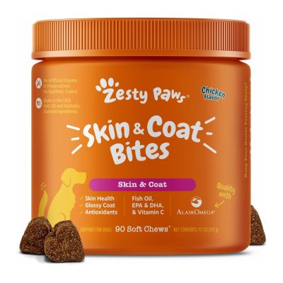 Zesty Paws Omega Bites Skin & Coat Supplement