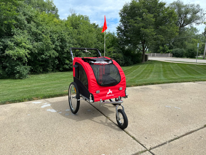 aosom elite II dog bicycle trailer