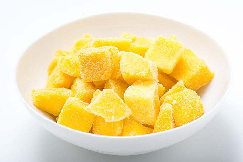 frozen mango cubes