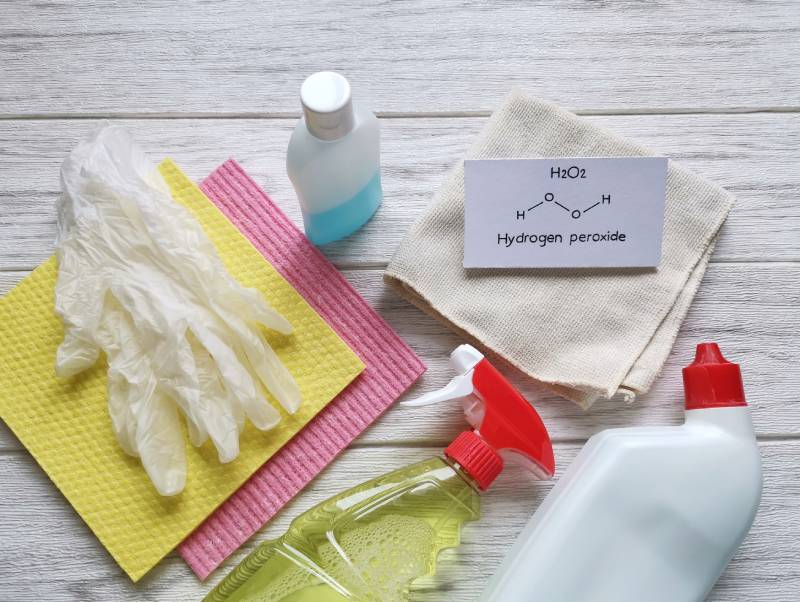 hydrogen peroxide with cleaning products