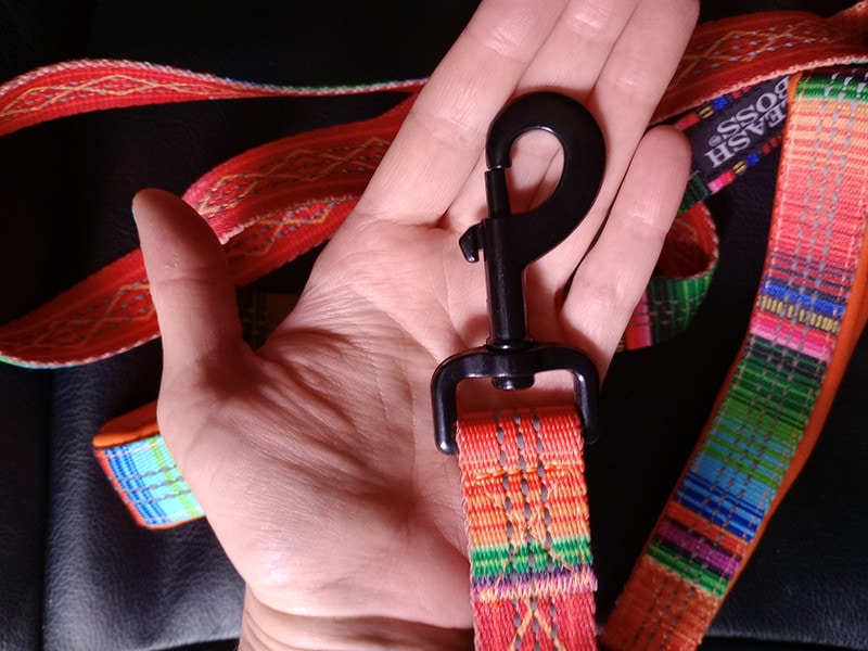 leashboss reflective leash rotating swivel clip