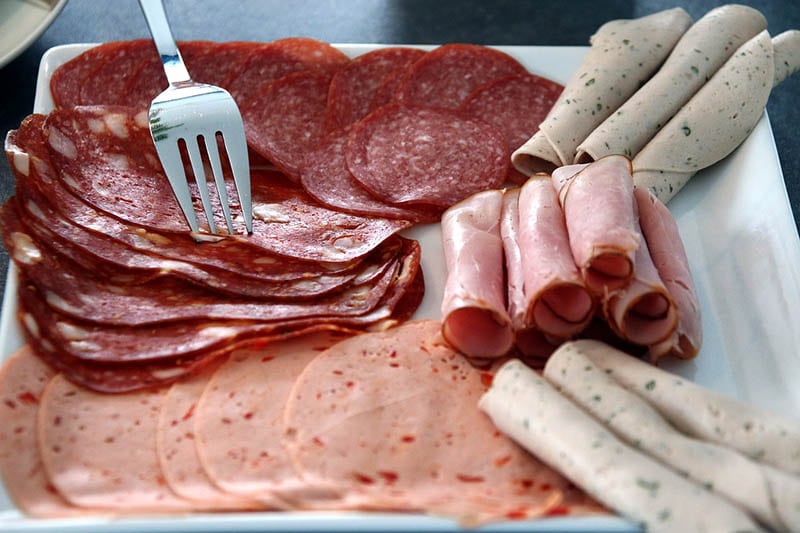 lunch meat platter