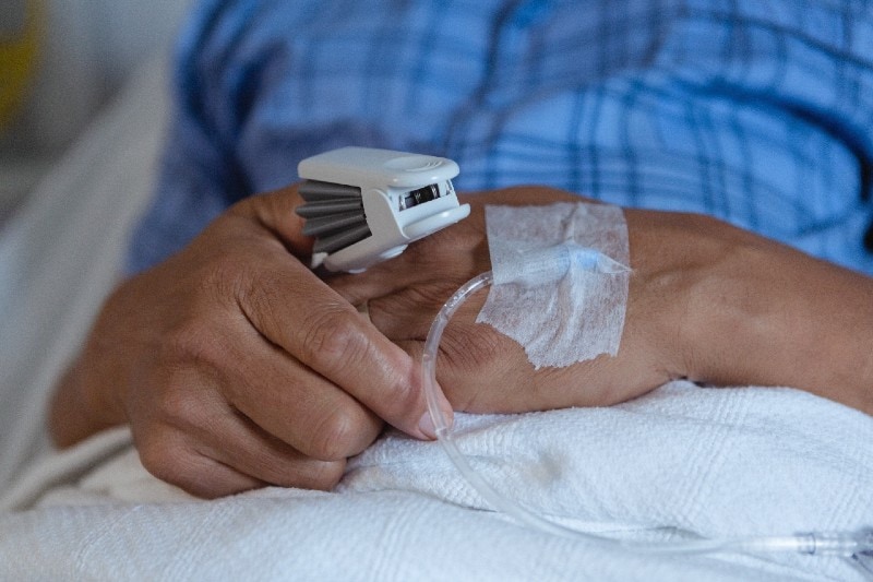 patient admitted at a hospital