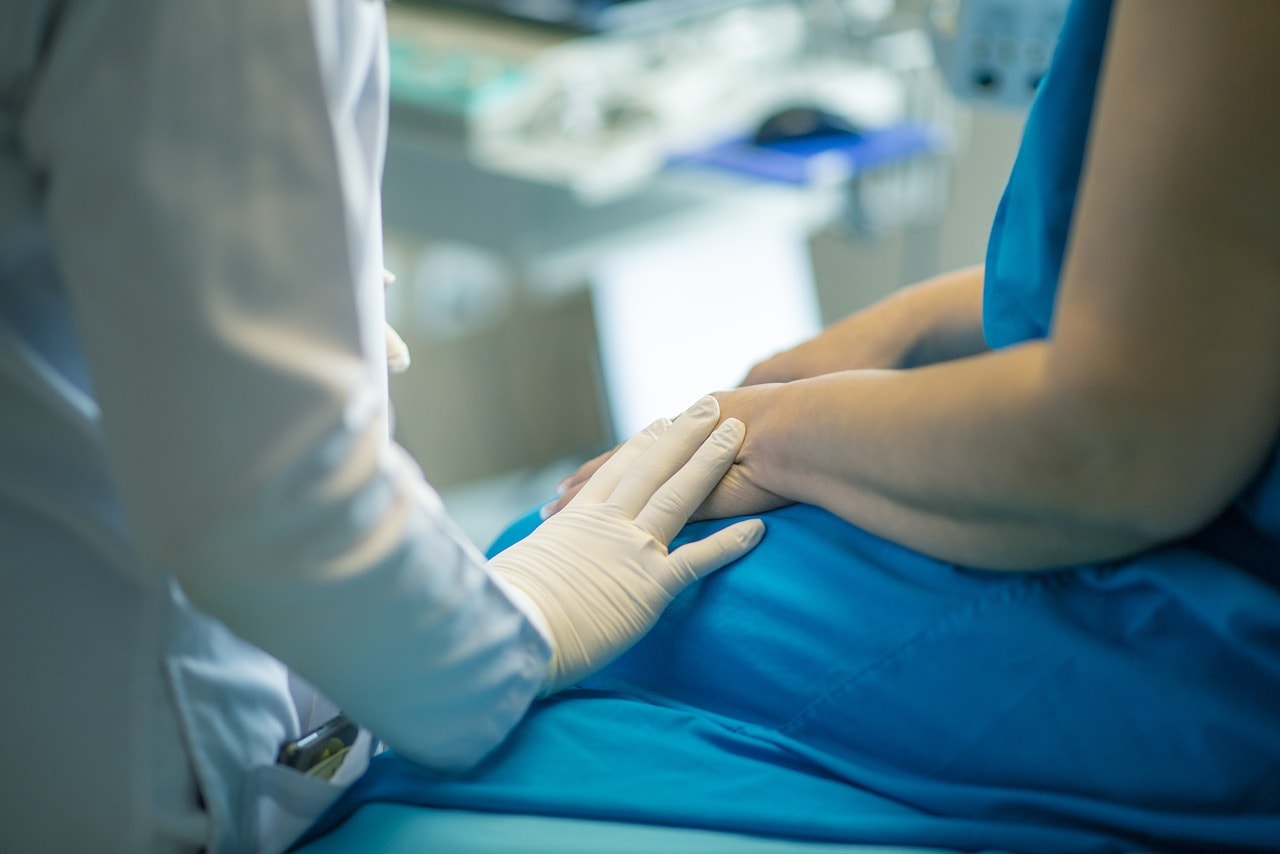 patient at a hospital