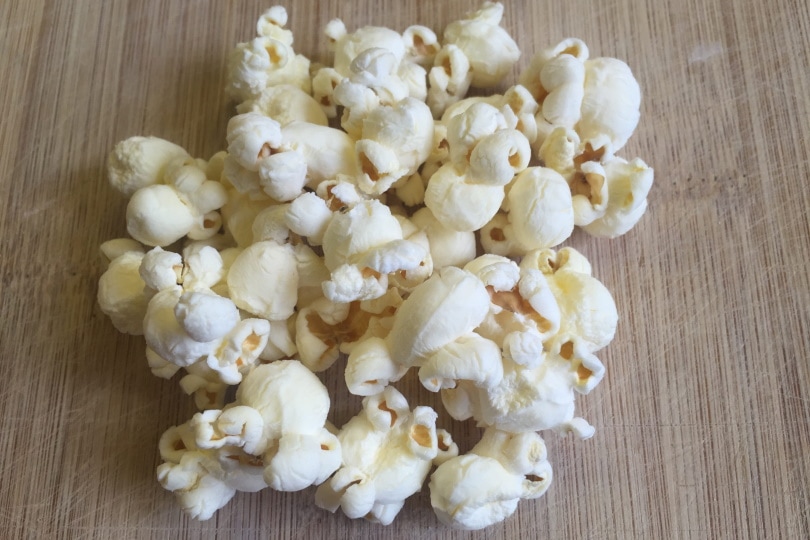 popcorn on a table