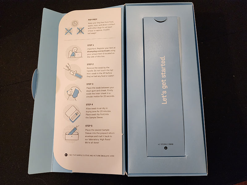 premium id test manual and sterile swab