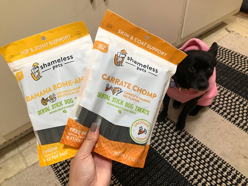 shameless pets dental stick dog treats