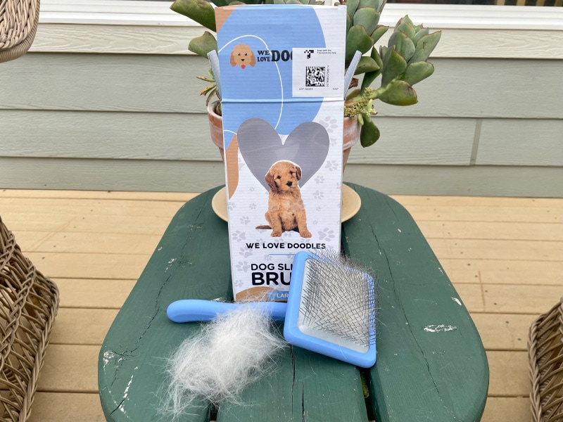 we love doodles slicker dog brush