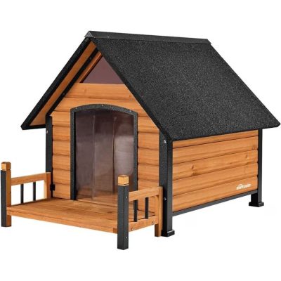Aivituvin Strong Iron Frame Outdoor Dog House With Porch