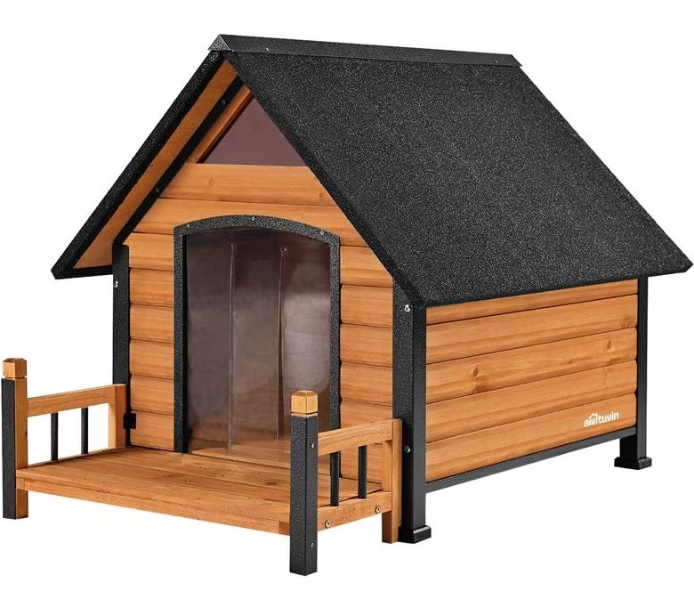 Aivituvin Strong Iron Frame Outdoor Dog House with Porch