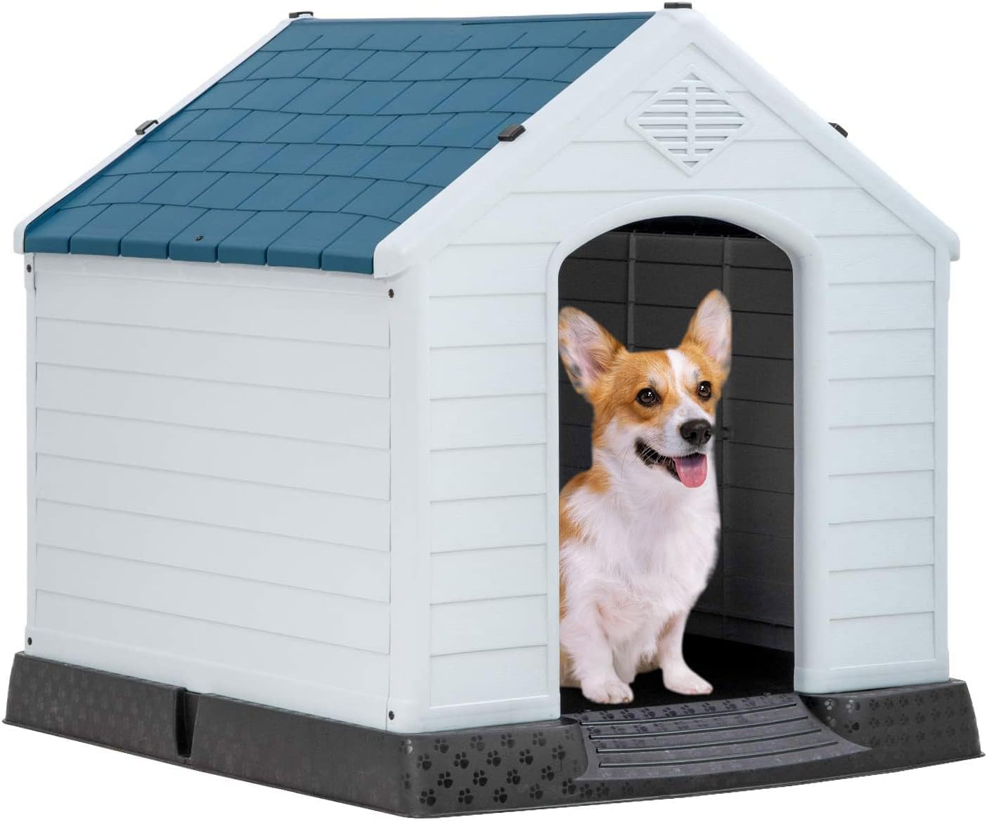 BestPet 32Inch Large Dog House Insulated Kennel Durable Plastic Dog House