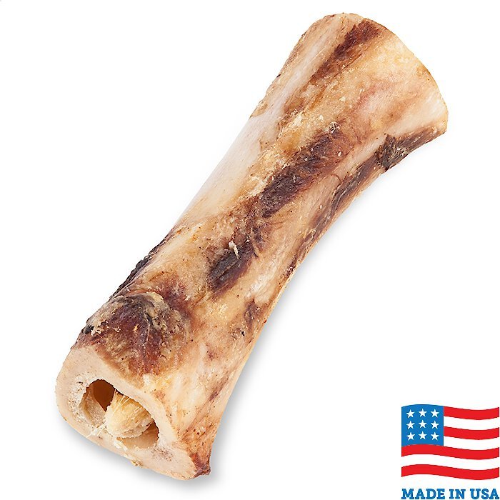 Bones & Chews Made in USA Roasted Marrow Bone 6 inch Dog Treat