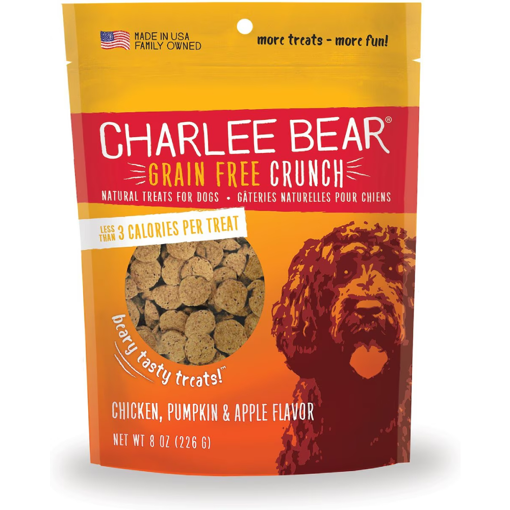 Charlee Bear Natural Bear Crunch Grain-Free Chicken, Pumpkin & Apple Dog Treats
