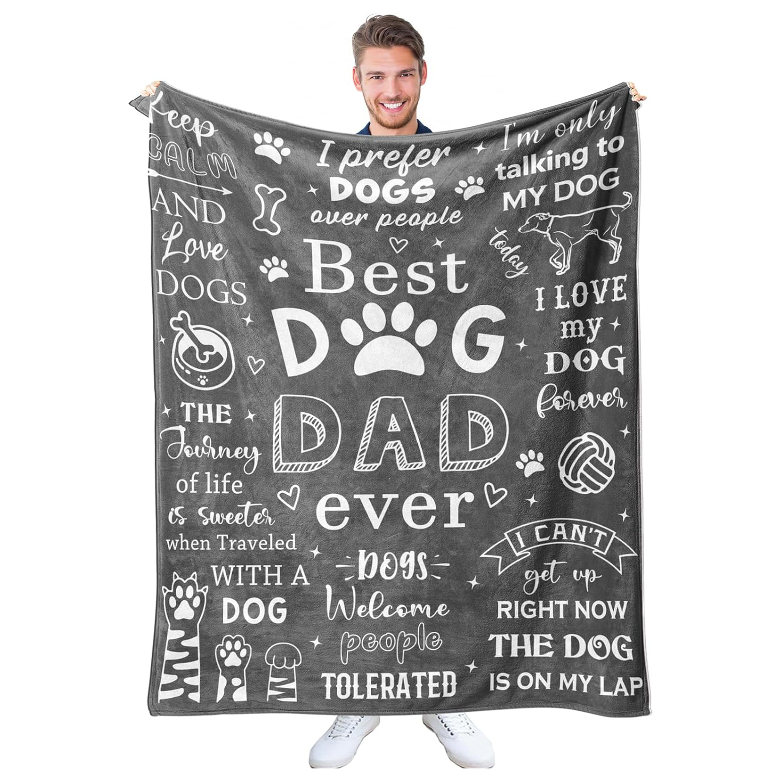Dog Dad Blanket new