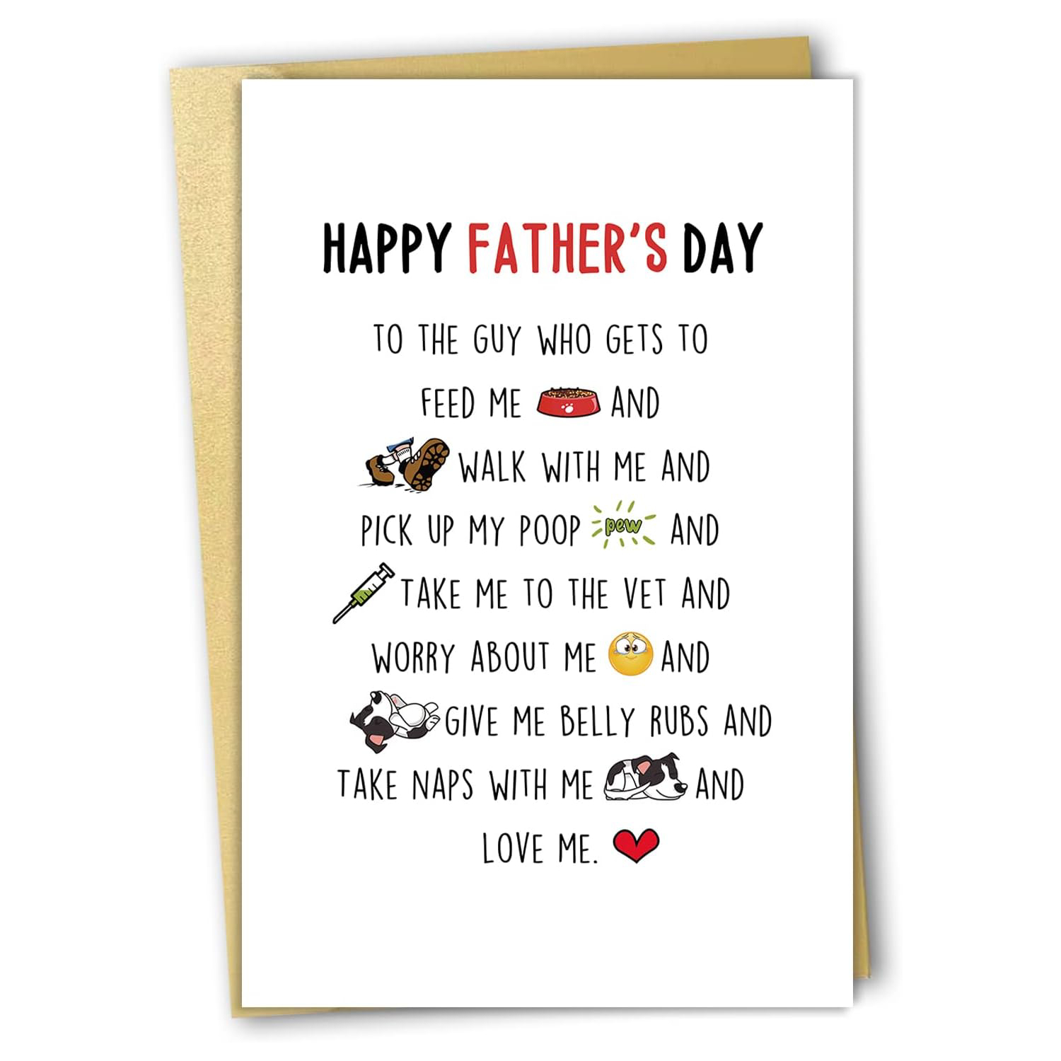 Dog Dad Father’s Day Card new