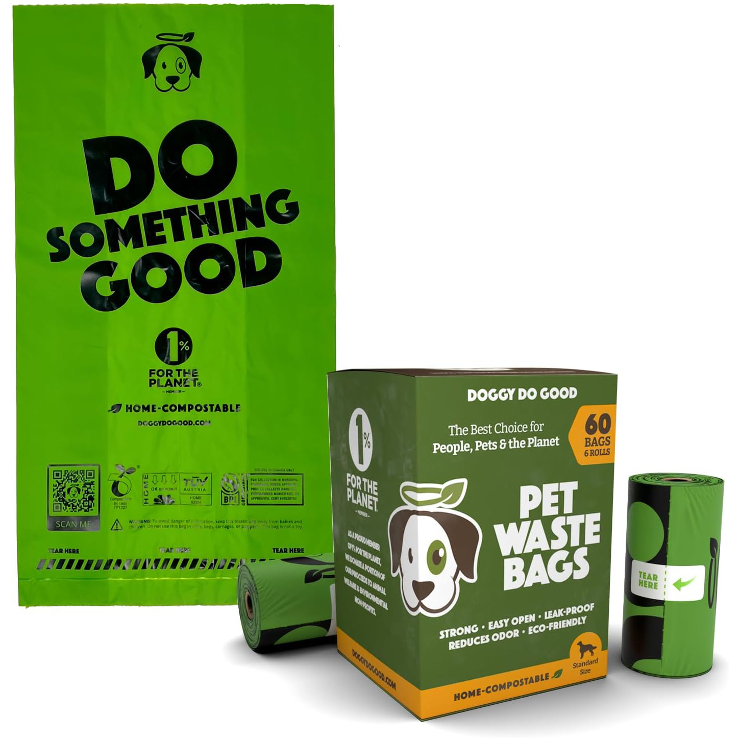 Doggy Do Good Certified Home Compostable Premium Dog Waste Bags