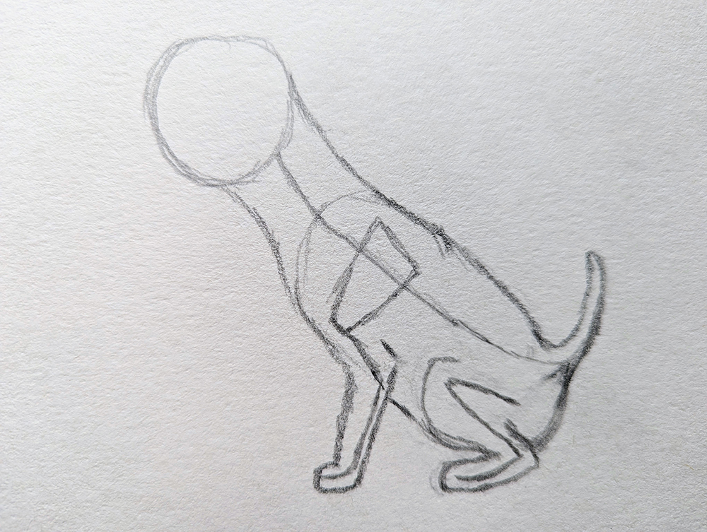 How to Draw a Puppy_Sitting 3