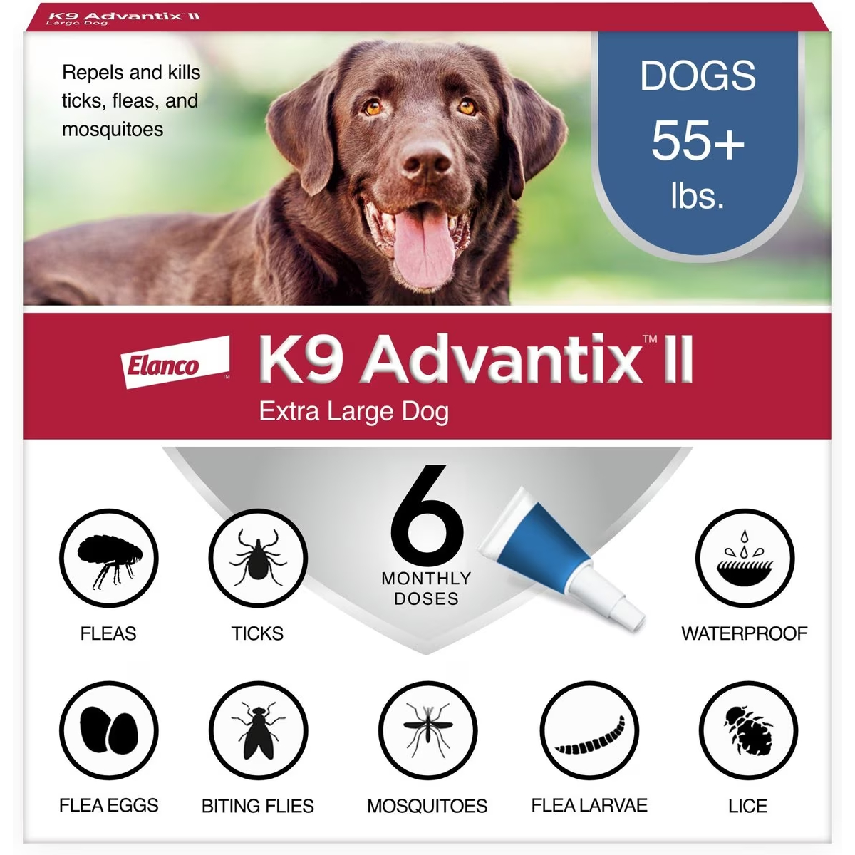 K9 Advantix II Flea & Tick Spot Treatment for Dogs new