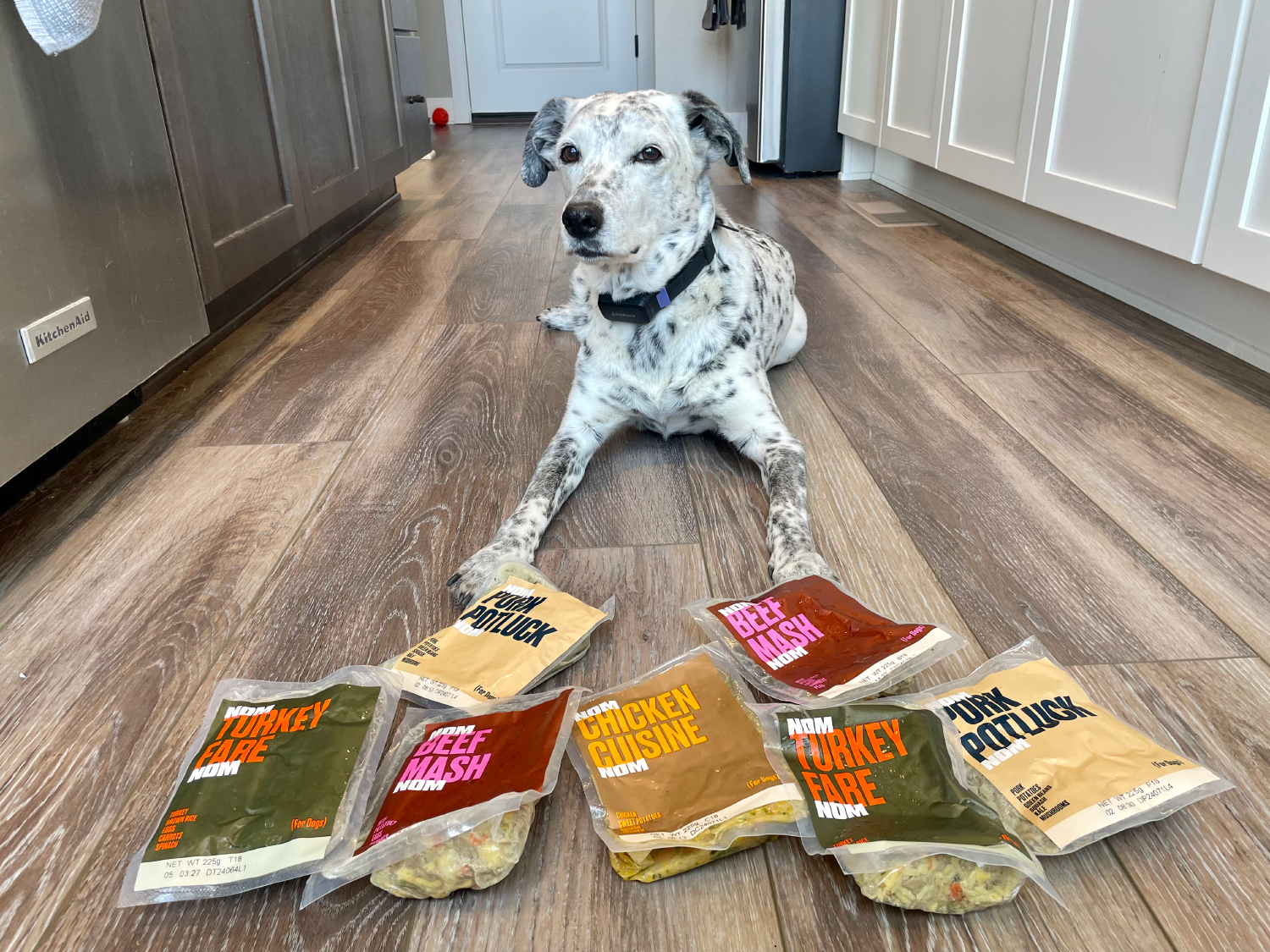 Nom Nom Subscription Dog Food - rags lying connected  the level  with the products