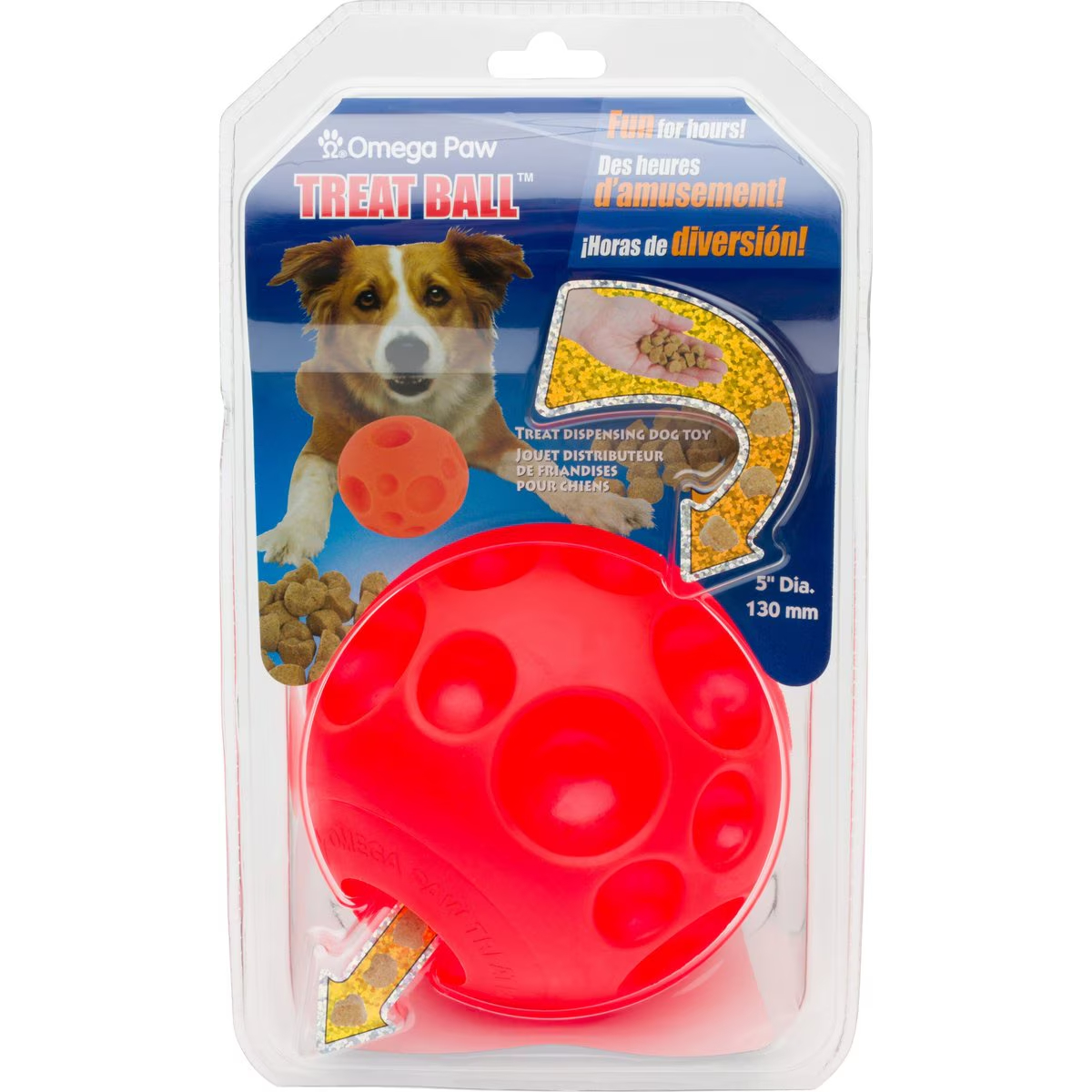 Omega Paw Tricky Treat Ball Dog Toy 2024